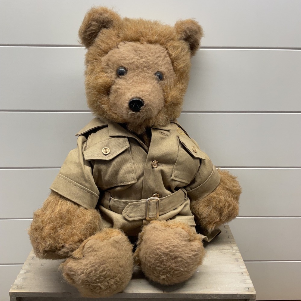 Vintage R Dakin Pillow Pets Teddy Bear Safari Explorer Outfit Tan Brown 13in